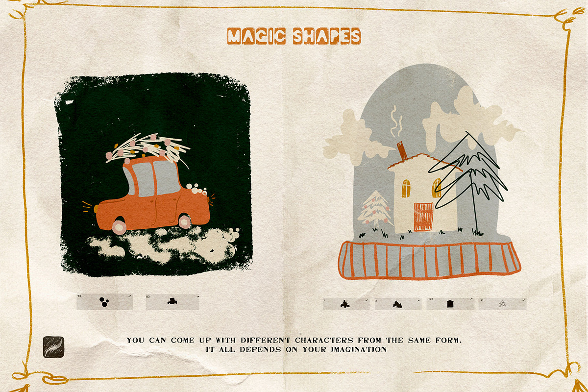 Procreate, Ps, Affinity Magic Shapes, a Brush Add-On by Spasibenko Art (Photo 7 of 9)