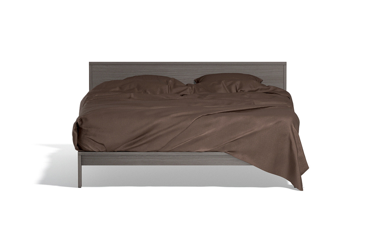 Brown Wooden Double Bed 3D Model, an Object 3D Model by rebrandy (Photo 3 of 10)