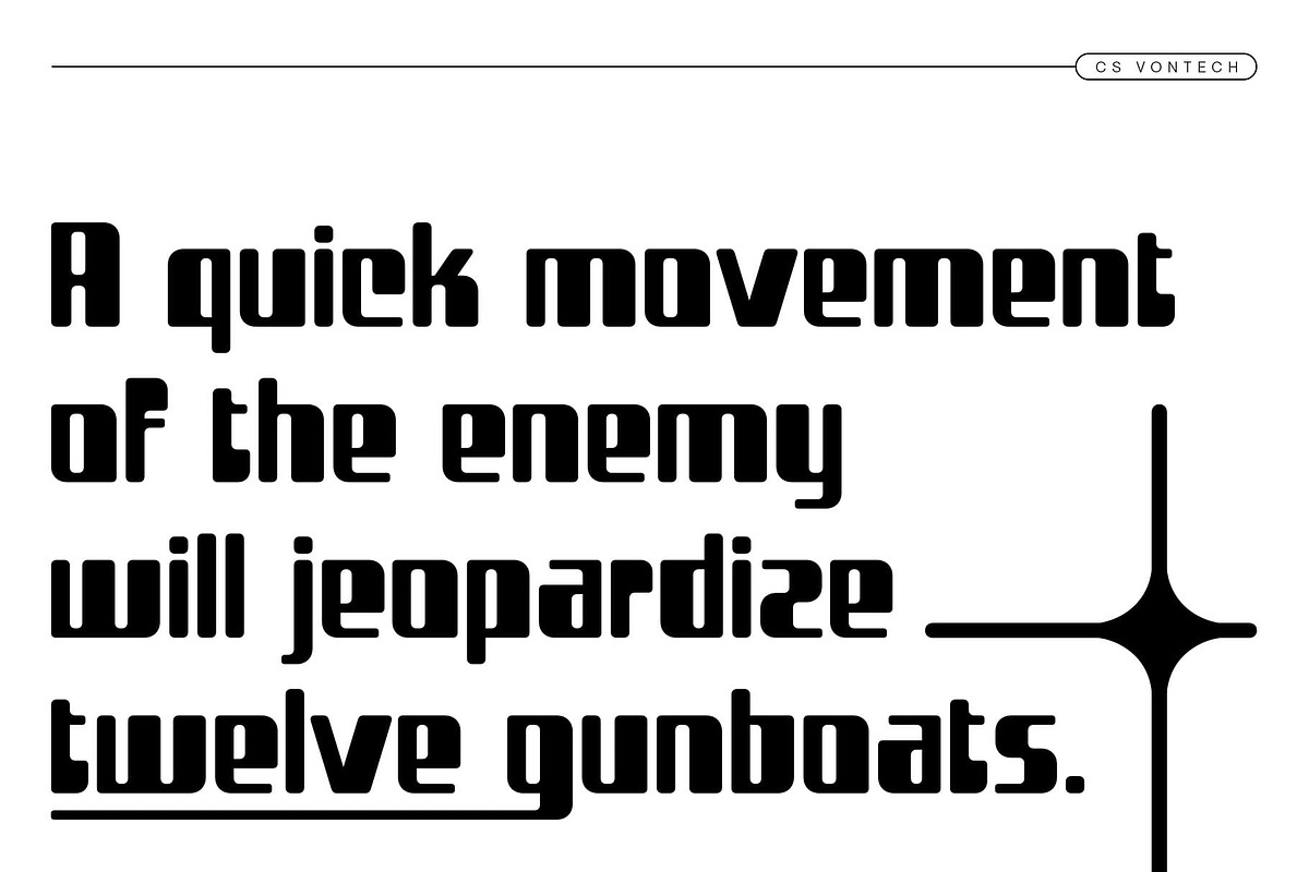 CS Vontech – Y2K Font, a Sans Serif Font by Craft Supply Co. (Photo 3 of 8)