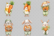 Watercolor Funny Easter Clipart, an Illustration by Sublimation Artist (Thumbnail 3 of 7)