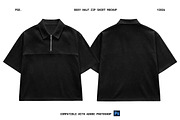 Boxy Half Zip Shirt Mockup PSD, a Shirt Mockup by Irhasalfahad (Thumbnail 2 of 4)