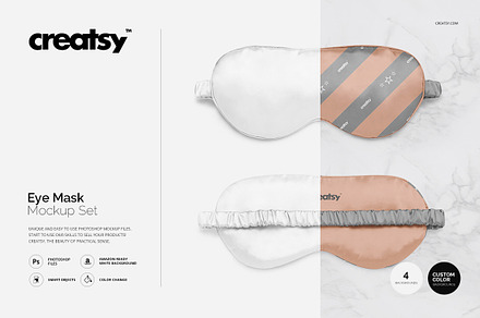 Eye Mask Mockup Set, a Mask Mockup by Creatsy