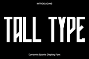 Tall Type - Sans Display Font, a Sans Serif Font by Luna Shop (Thumbnail 1 of 6)