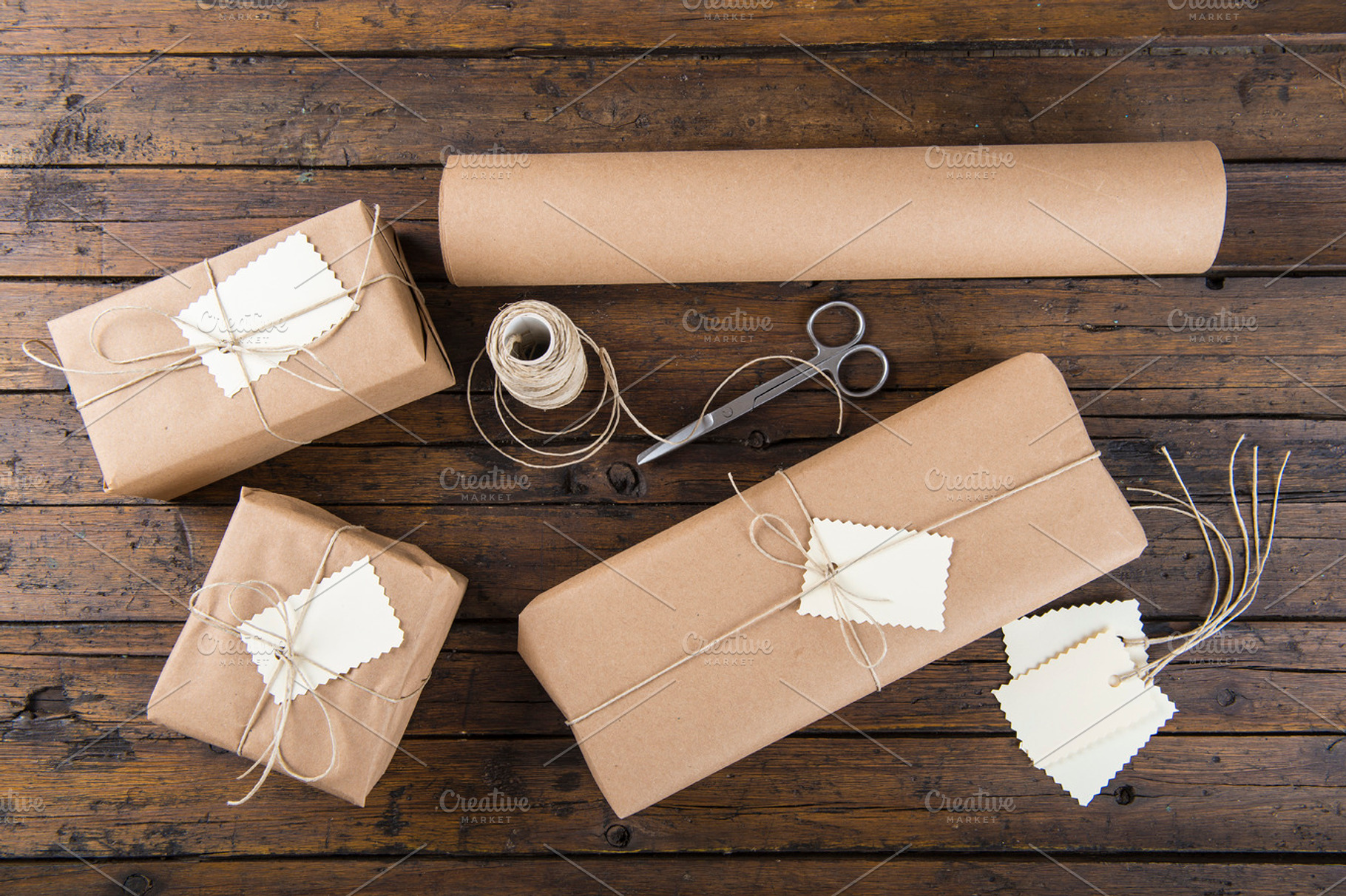 Preparing gifts stock photo containing gifts and christmas, a Holiday Photo by Angel Simon Photography