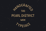 Pearl District - Hand Drawn Font, a Font by James Lafuente (Thumbnail 1 of 4)