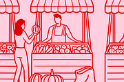 Village Market Illustration, a Food Illustration by Electric Ink (Thumbnail 2 of 2)