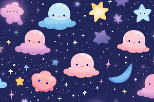 Cute Galaxy Pattern