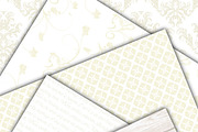 White Wedding Digital Paper Pack, a Background Graphic by Foxy Digital Paper (Thumbnail 2 of 2)
