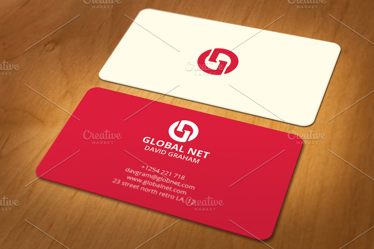 3 Colored Minimal Business Card, a Business Card Template by Shahjhan (Photo 2 of 4)