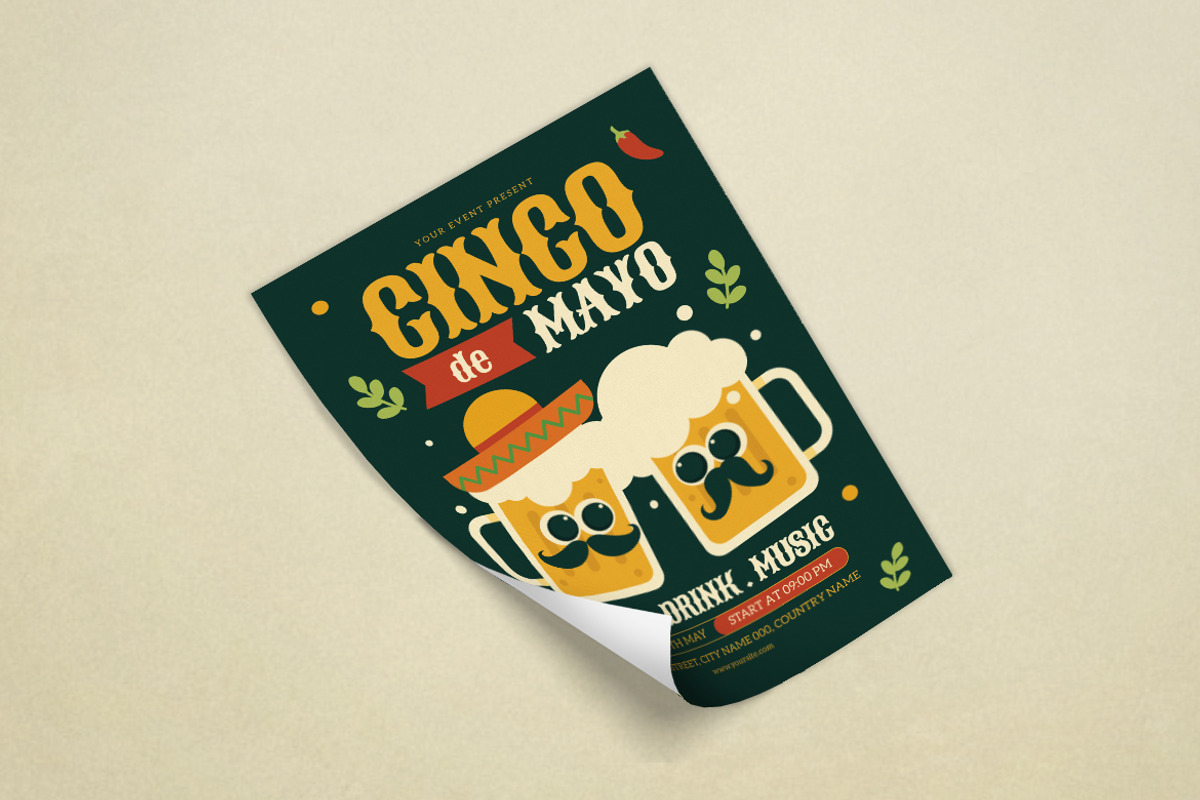 Cinco de Mayo Flyer, a Flyer Template by Alegaciez (Photo 2 of 3)