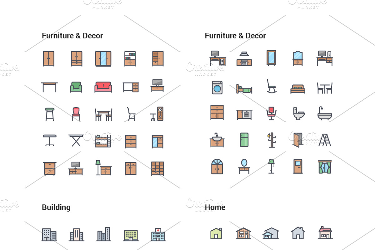 1500 Line Color Icons Pack, an Icon by WORAKAMON Design Studio (Photo 10 of 17)