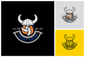 Viking Volleyball Team Logo, a Branding & Logo Template by Atlantis X Nurman Arbai
