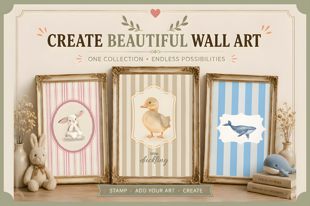 Poster Frame Stamps for Procreate, a Brush Add-On by HopeArtIllustration (Photo 3 of 13)