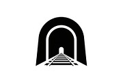 Train Tunnel Silhouette Bundle, a Graphic by hafijul (Thumbnail 12 of 15)