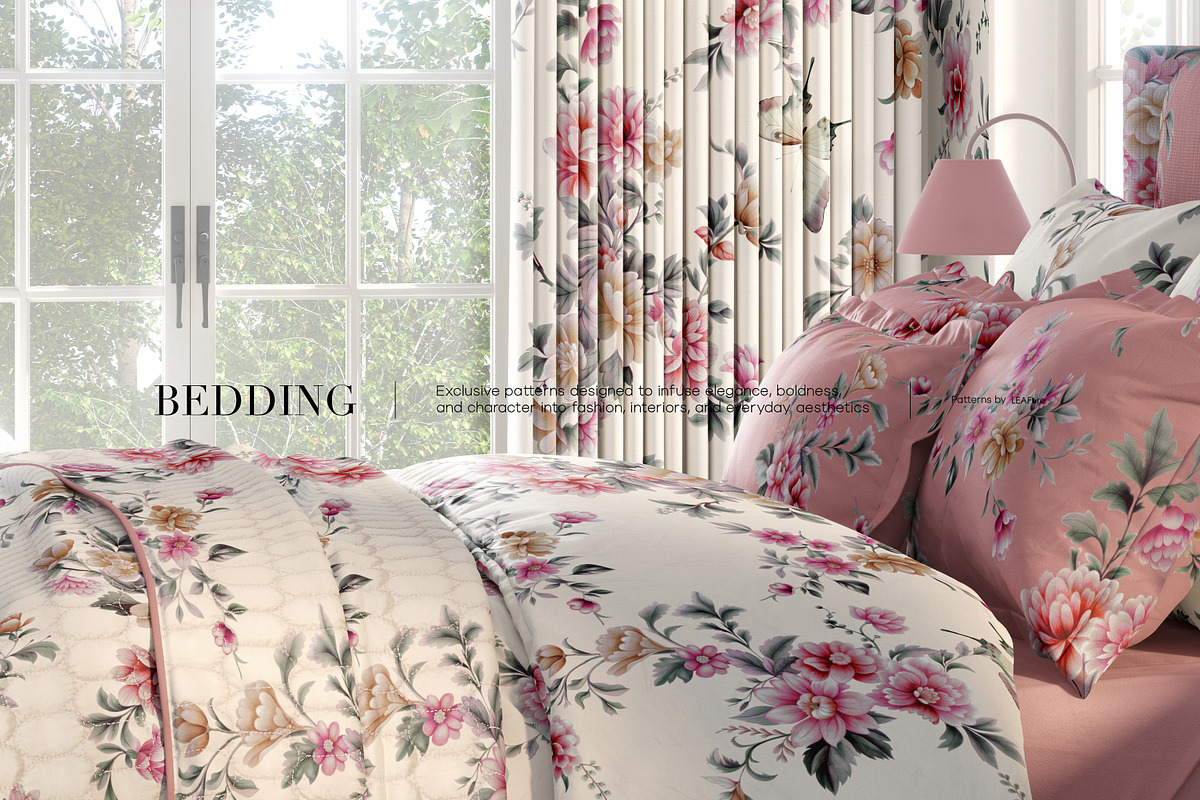 Victorian Reverie Watercolor Prints, a Pattern Graphic by LEAFure (Photo 2 of 9)