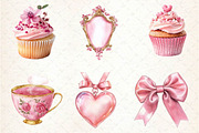 Pink Coquette Mothers Day Clipart, an Illustration by Dream Creation (Thumbnail 4 of 6)