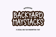 BACKYARD HAYSTACKS Quirky Handwritin, a Handwritten Font by Blush Font Co. (Thumbnail 1 of 5)