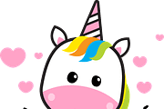 Cartoon Unicorns PNG and Vectors, an Illustration by The Toon Company (Thumbnail 3 of 5)