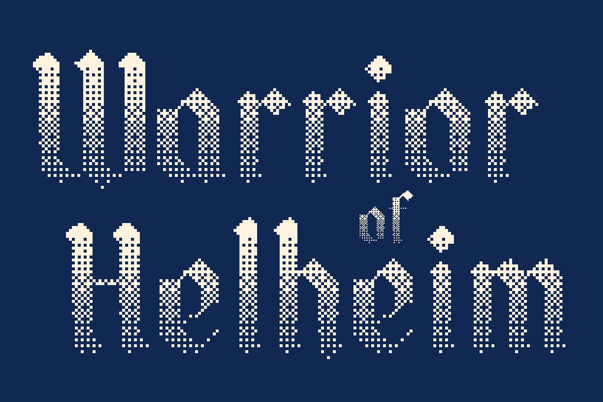 CS Salient Halfpixel, a Blackletter Font by Craft Supply Co. (Photo 4 of 8)