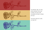 Social democracy roses - vector, a Decorative Illustration by Renée from Studio neetje (Thumbnail 4 of 5)