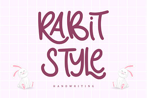 Rabit Style | Handwritten Font