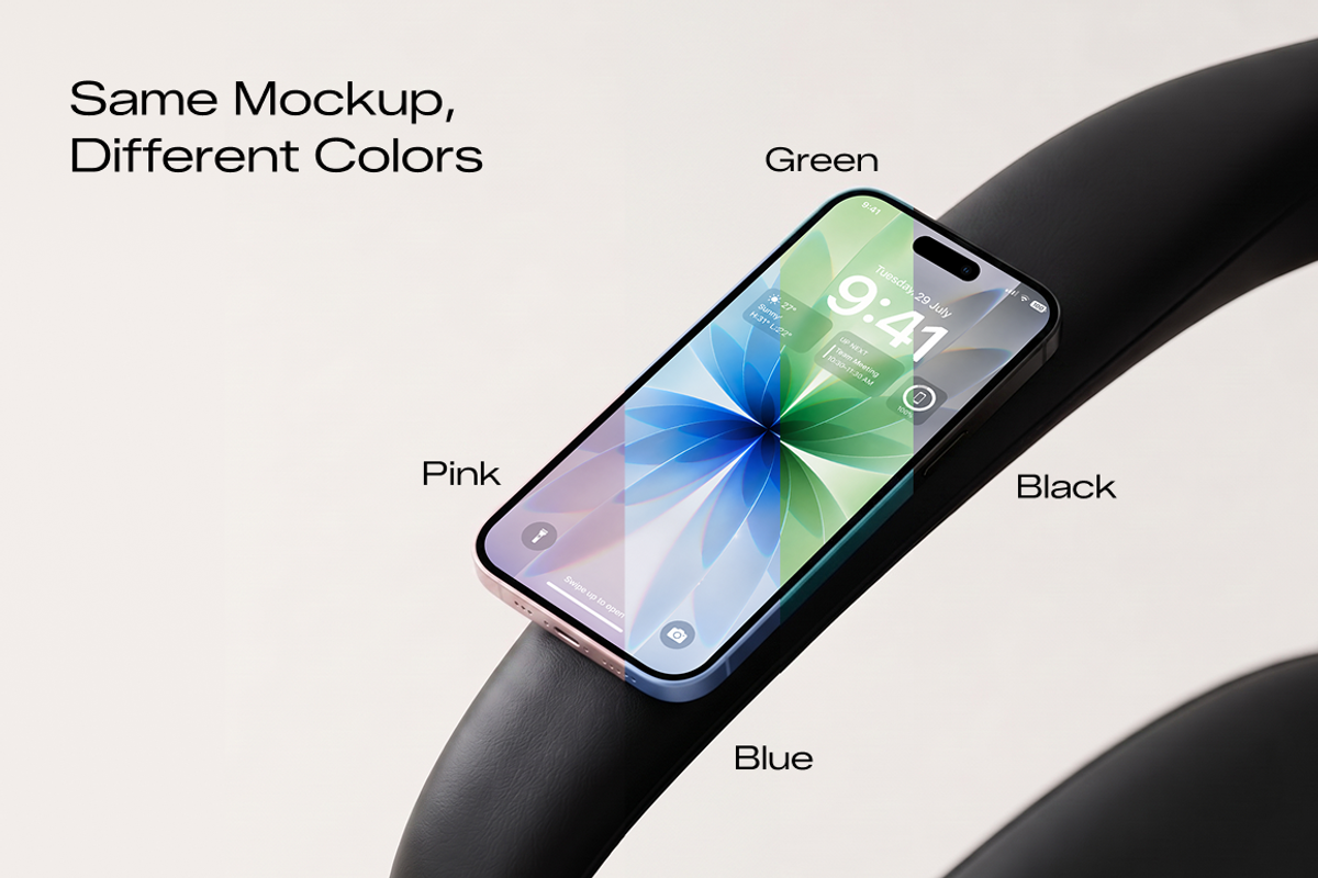 Premium iPhone 17 Mockup Bundle, an iPhone Mockup by mockeyai (Photo 2 of 8)