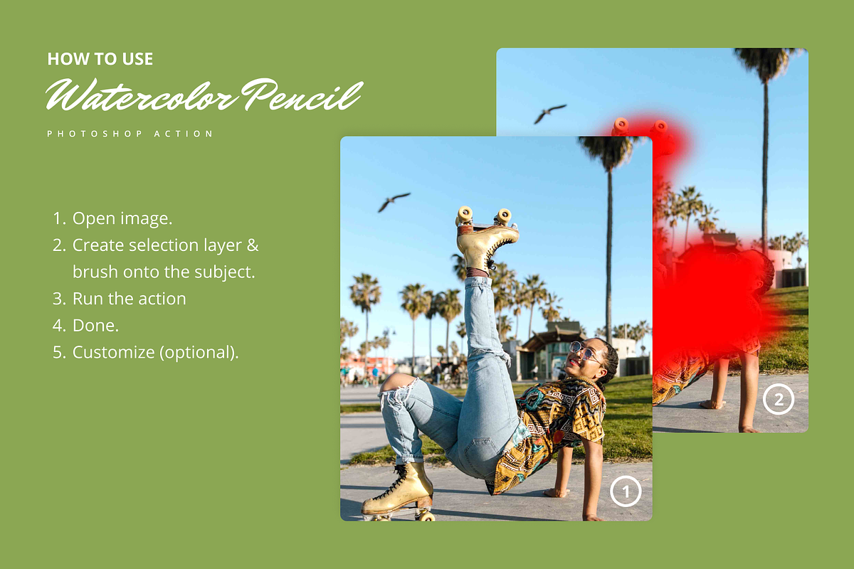Watercolor Pencil Effect, an Action Add-On by AndriyFM (Photo 2 of 14)