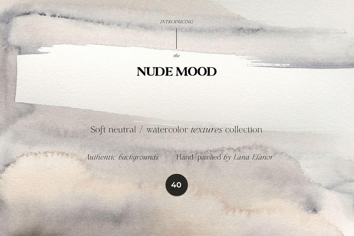 NUDE MOOD watercolor neutral texture, a Texture Graphic by Lana Elanor (Photo 10 of 11)