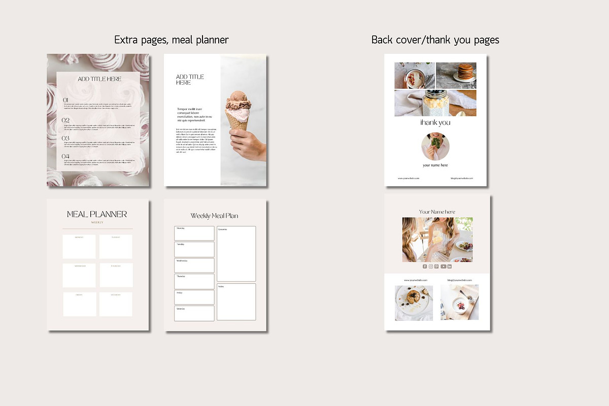 Nutrition Recipe Template Bundle, a Magazine Template by Deepa Template Studio (Photo 25 of 25)