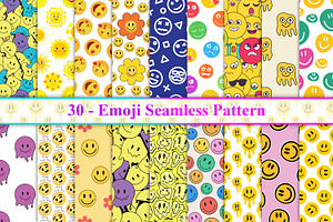 Emoji Seamless Pattern