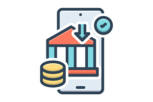Investment bank color icon, a Duotone Icon by Creative priyanka