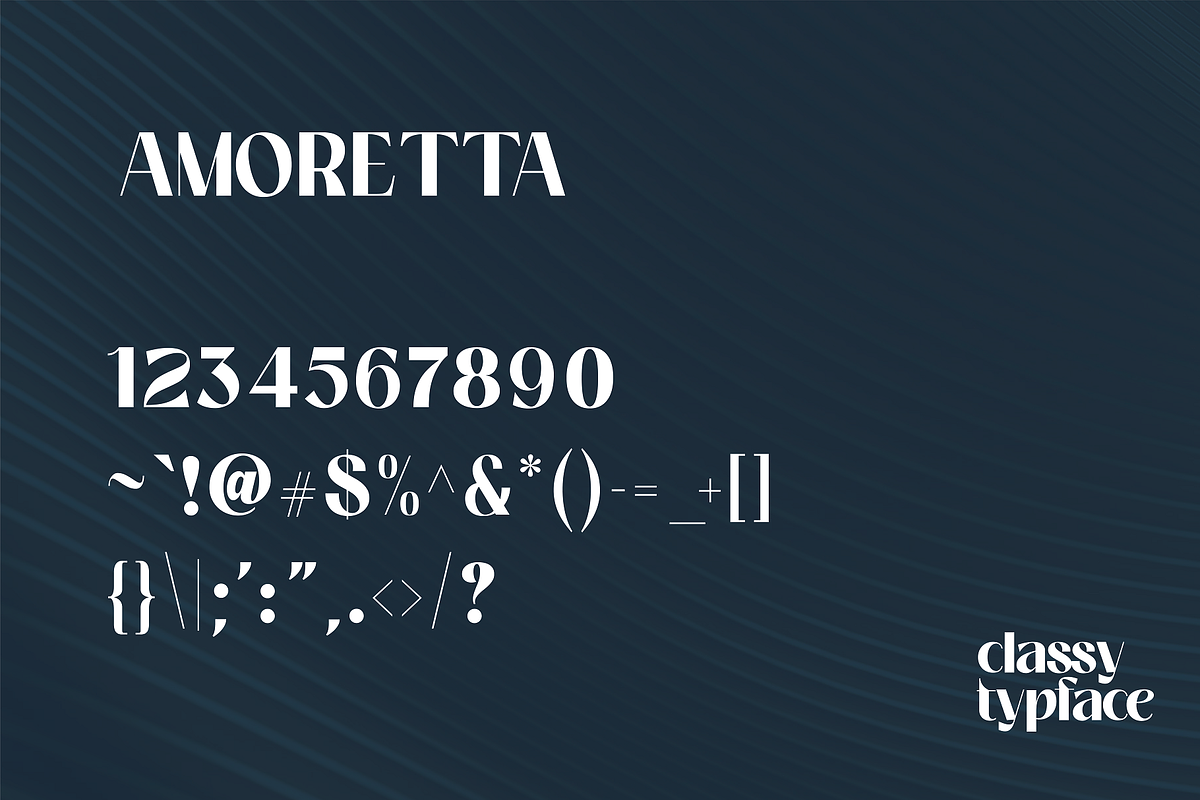 Amoretta - Classy Typeface, a Serif Font by HipFonts (Photo 9 of 10)