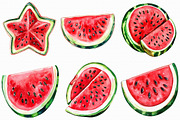 Watercolor Watermelon Clipart, an Illustration by Libby Wishes (Thumbnail 7 of 7)