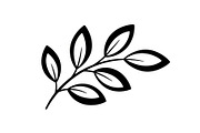 Botanical Leaf Silhouette Bundle, an Illustration by Creativeshirt (Thumbnail 38 of 51)