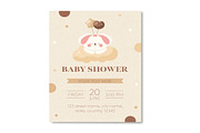 Minimalist Baby Shower Card, a Templates & Theme by studiogstock (Thumbnail 3 of 3)