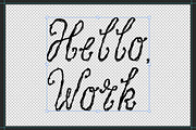 Inky Babe Messy Liquid Font Duo, a Handwritten Font by AnMark (Thumbnail 4 of 12)