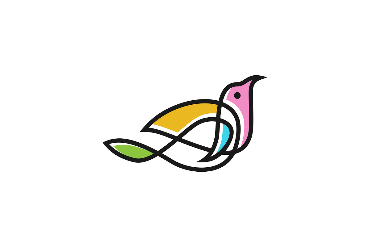 Bird Line Art Logo, a Branding & Logo Template by juliawan