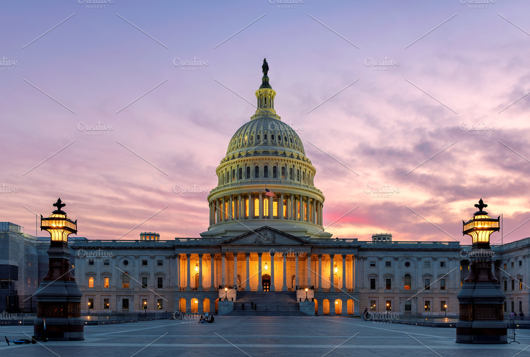 Washington DC, Capitol building, USA, a Photo by Lucky Photographer