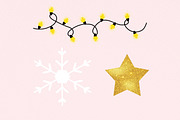 Christmas Plaid Alphabet Clipart, a Decorative Illustration by SvetaArtStore (Thumbnail 9 of 10)