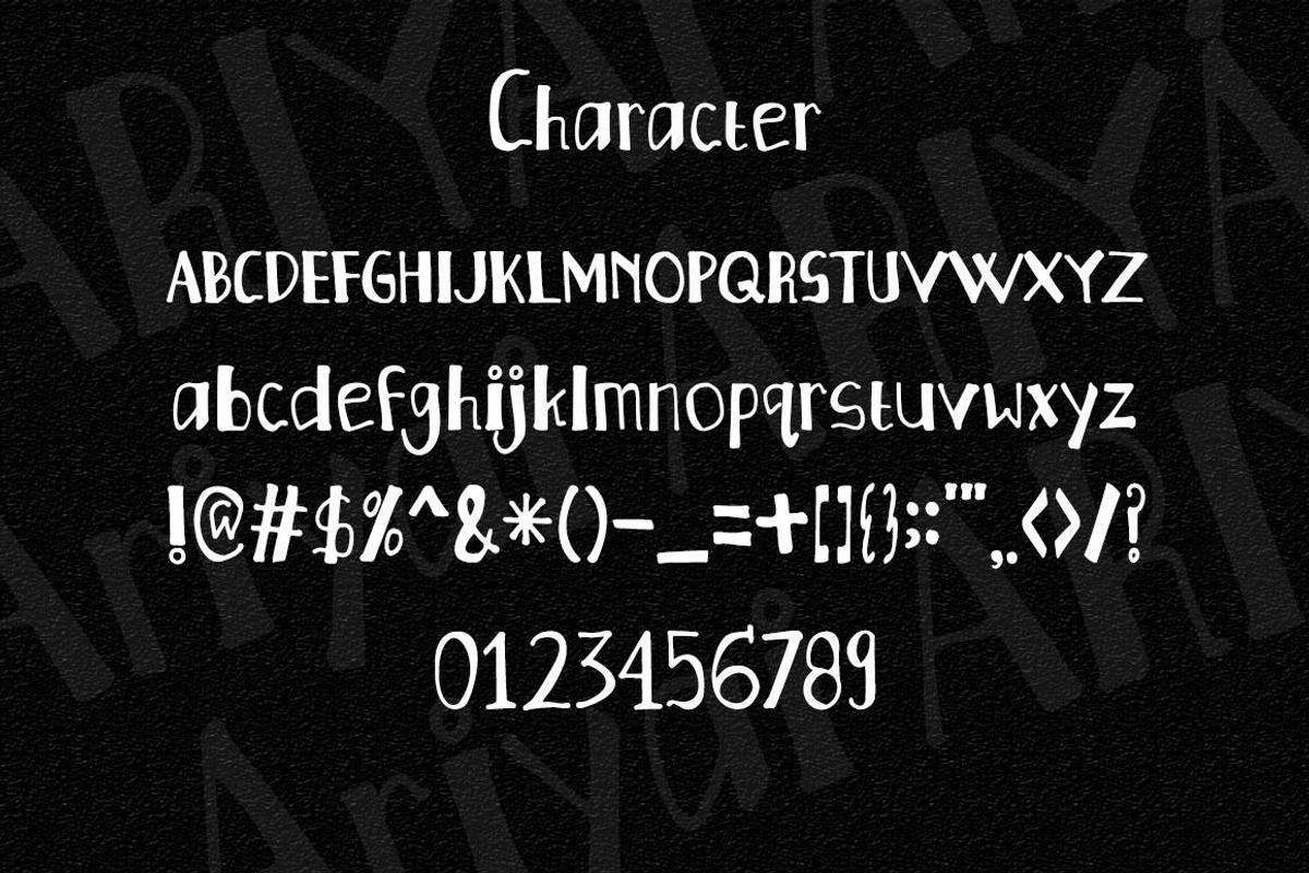 Ariyai - Clean Display Font, a Font by Naistudio (Photo 4 of 7)