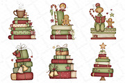 Whimsical Christmas Books Clipart, an Illustration by DreamPrint404 (Thumbnail 6 of 6)