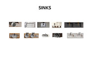 Bath Floor Plan Pack – Top Views, an Object Graphic by SketchBoyko (Thumbnail 4 of 8)