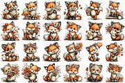 Whimsical Spring Fox Clipart Png, an Illustration by Craft Nest (Thumbnail 6 of 11)
