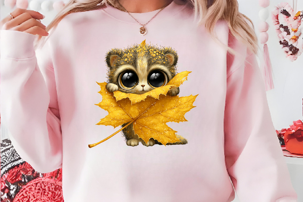 Whimsical Autumn Cat Clipart, a Seasonal Illustration by CreationArt (Photo 4 of 6)