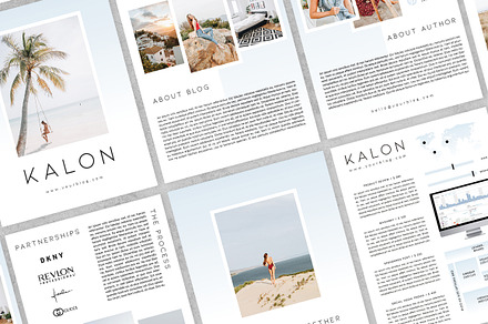 7 Page Media Kit, a Stationery Template by Eesome Design Studio