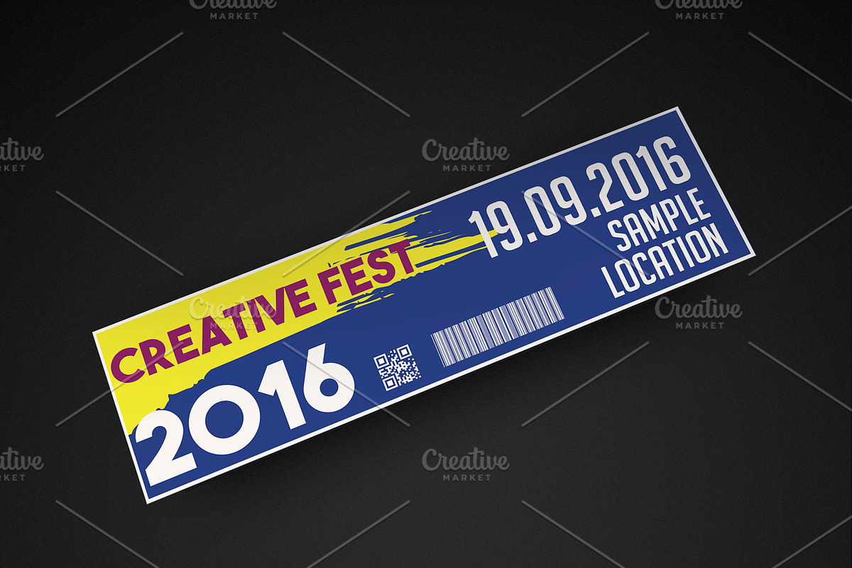 Multipurpose Coloruful Ticket, an Invitation Template by Konakchiev