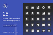 25 EdTech & AI Learning Icons., a Solid Icon by IconBunny (Thumbnail 1 of 2)