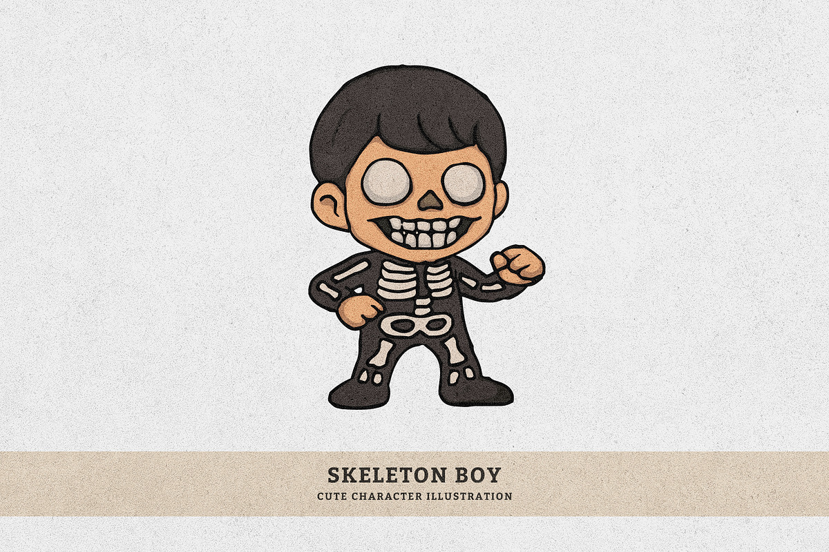 Kids Trick-or-Treat Illustration, an Illustration by MEANDSTUDIO (Photo 3 of 11)