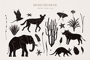 Starlit Safari Graphic Collection, an Animal Illustration by rouxsupplyco (Thumbnail 6 of 16)