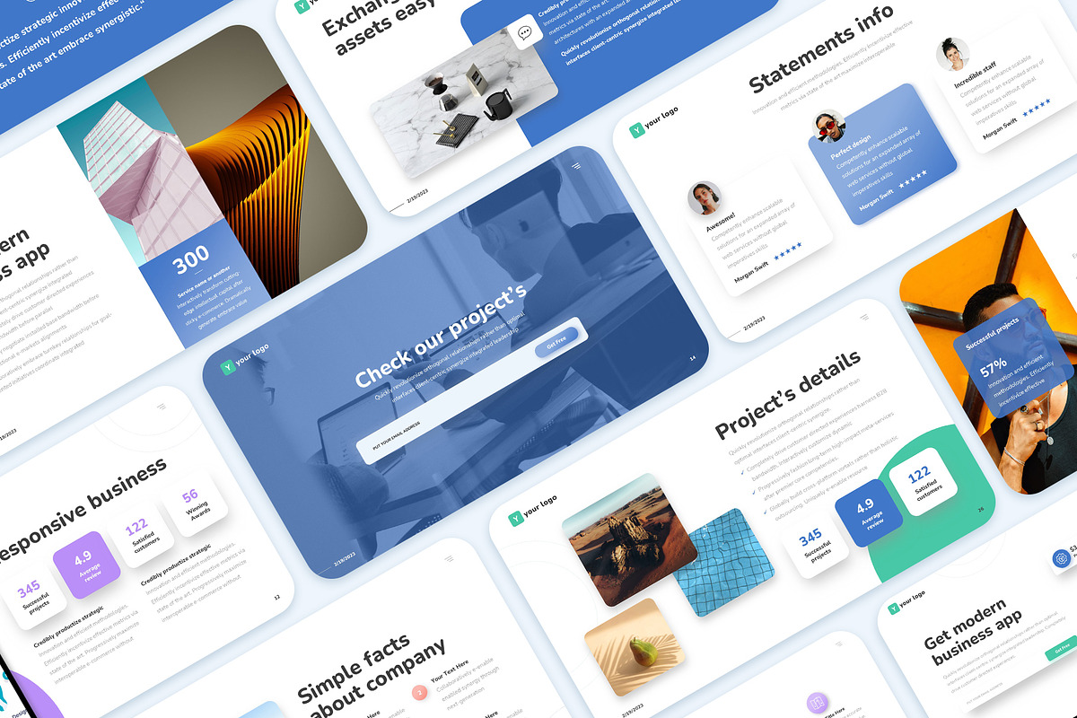Corporate PowerPoint Presentation, a Presentation Template by Pixel_Vision_Store (Photo 3 of 7)
